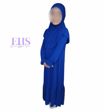 Robe de Prière avec Hijab pour Enfants